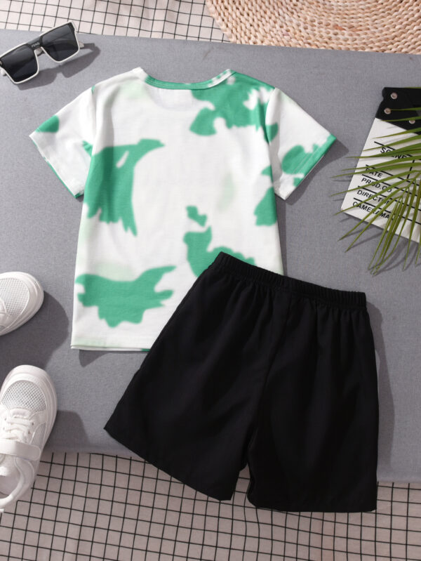 Boys Summer Trend Tie Dye Shorts Set - Image 2