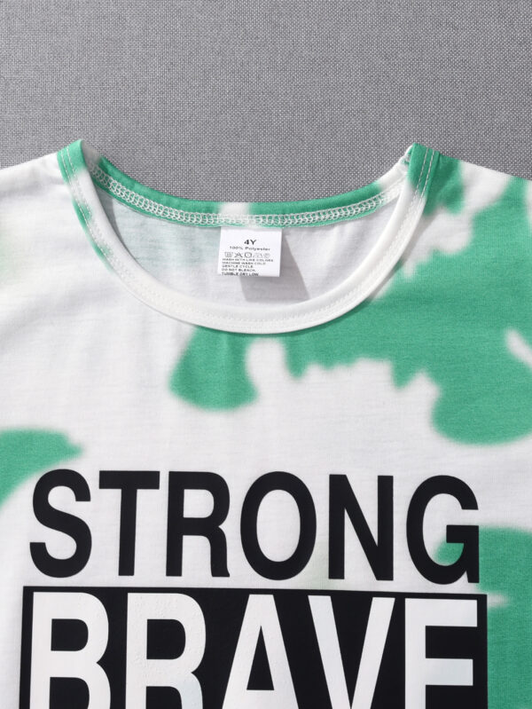 Boys Summer Trend Tie Dye Shorts Set - Image 3