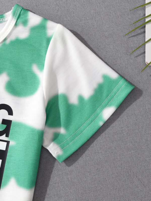 Boys Summer Trend Tie Dye Shorts Set - Image 4