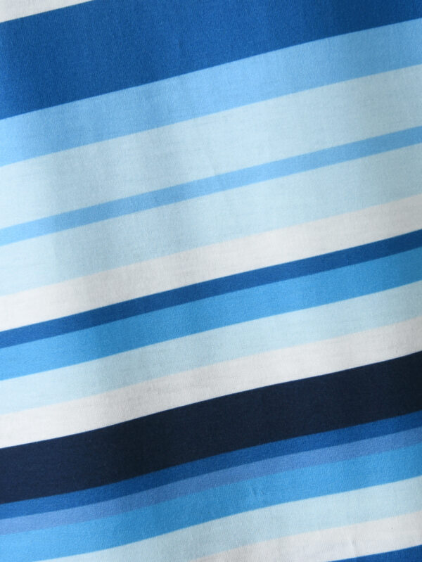 Boys summer fashion breathable and comfortable fabric irregular horizontal stripes pattern short-sleeved shorts suit combination - Image 5