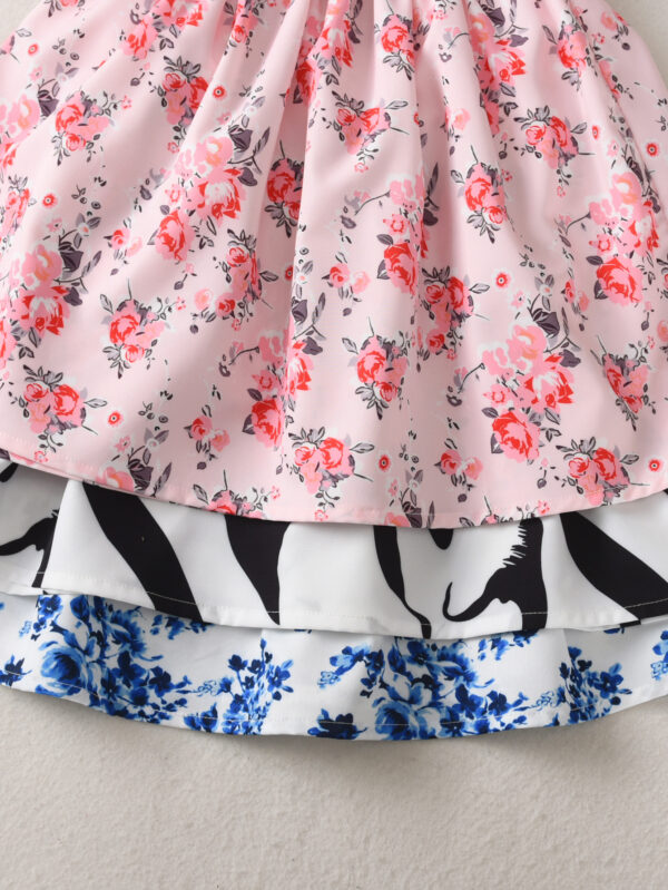 Girls summer fashion 3pcs three-piece dress girls summer sling strapless waist dress three-piece - Image 7