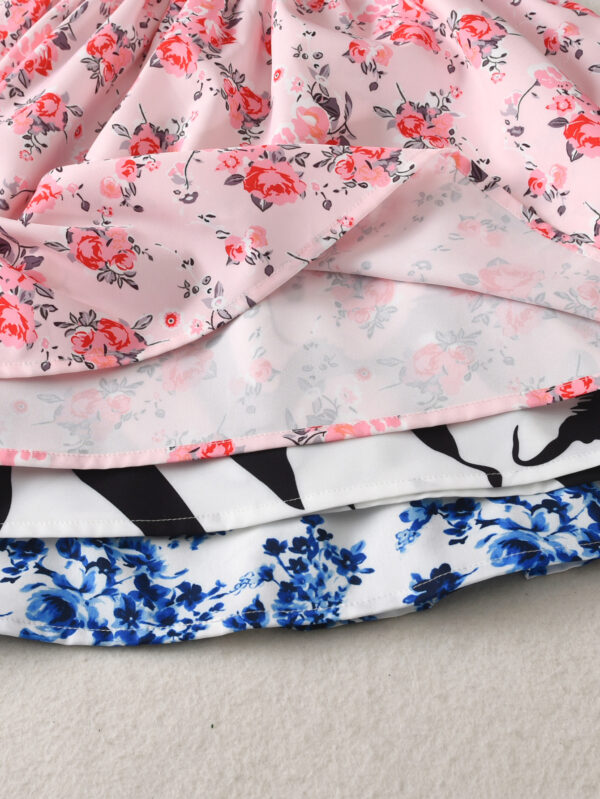 Girls summer fashion 3pcs three-piece dress girls summer sling strapless waist dress three-piece - Image 8
