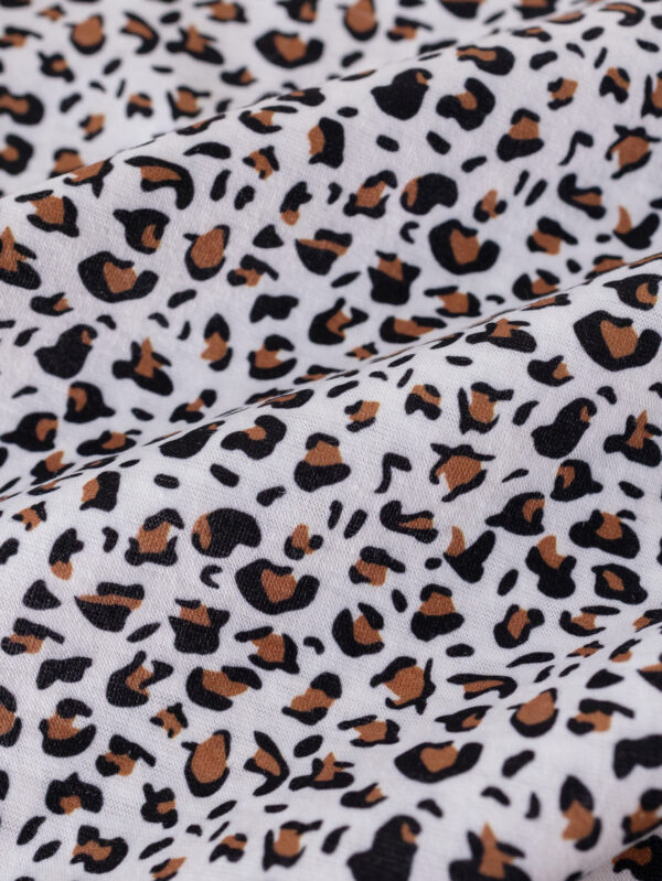 Girls Autumn Fashion Leopard Print Butterfly Cartoon Pattern Sweater + Butterfly Pattern Flared Pants Set - Image 6