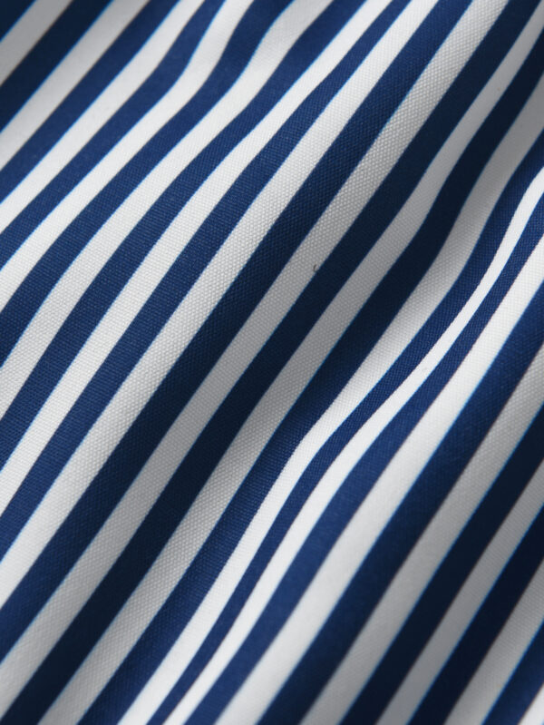 Boys&apos; fashionable short T-shirt suit two-piece summer round neck striped navy style short-sleeved suit - Image 15